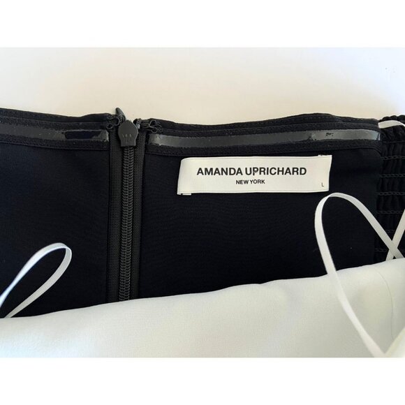 Amanda Uprichard x Revolve Kerry Midi Dress Black Size Large - Picture 7 of 8